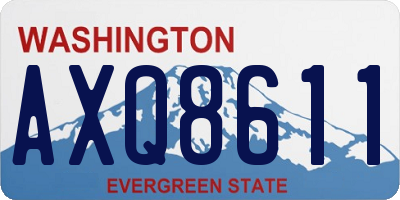 WA license plate AXQ8611