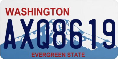 WA license plate AXQ8619