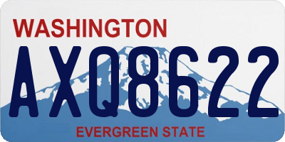 WA license plate AXQ8622