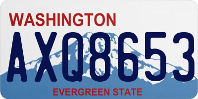 WA license plate AXQ8653