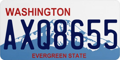 WA license plate AXQ8655