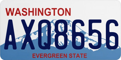 WA license plate AXQ8656