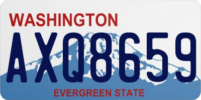 WA license plate AXQ8659