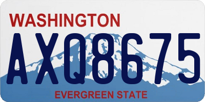 WA license plate AXQ8675