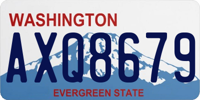 WA license plate AXQ8679