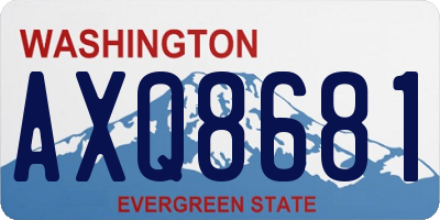 WA license plate AXQ8681