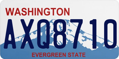 WA license plate AXQ8710