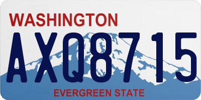 WA license plate AXQ8715