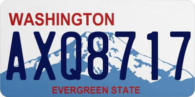 WA license plate AXQ8717