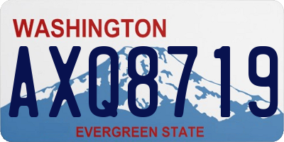 WA license plate AXQ8719