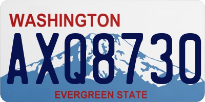 WA license plate AXQ8730