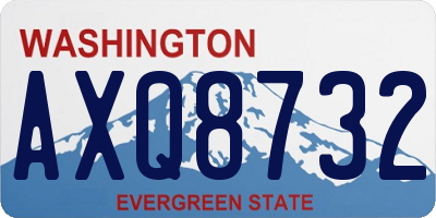 WA license plate AXQ8732