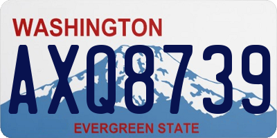 WA license plate AXQ8739