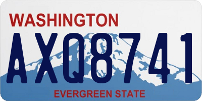 WA license plate AXQ8741