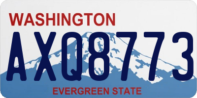 WA license plate AXQ8773