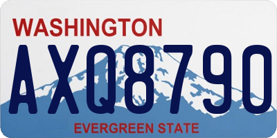 WA license plate AXQ8790