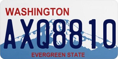 WA license plate AXQ8810