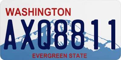 WA license plate AXQ8811