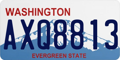 WA license plate AXQ8813