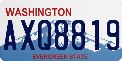 WA license plate AXQ8819