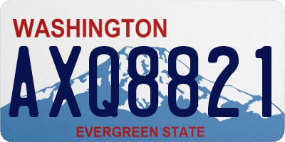 WA license plate AXQ8821