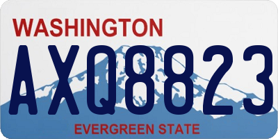 WA license plate AXQ8823