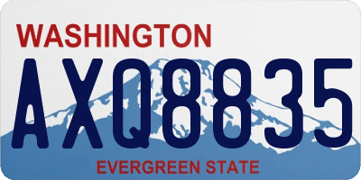 WA license plate AXQ8835