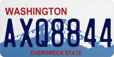 WA license plate AXQ8844