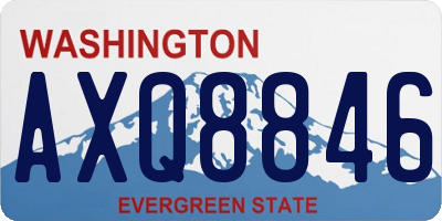 WA license plate AXQ8846