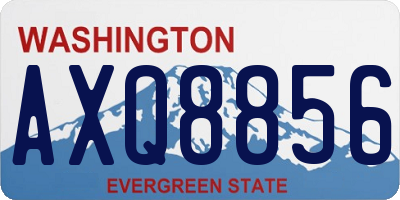 WA license plate AXQ8856