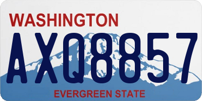 WA license plate AXQ8857
