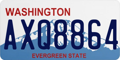 WA license plate AXQ8864