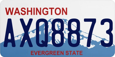 WA license plate AXQ8873