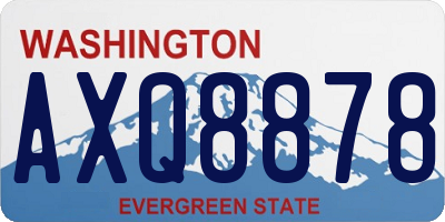 WA license plate AXQ8878