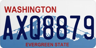 WA license plate AXQ8879