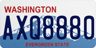 WA license plate AXQ8880
