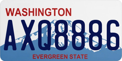 WA license plate AXQ8886