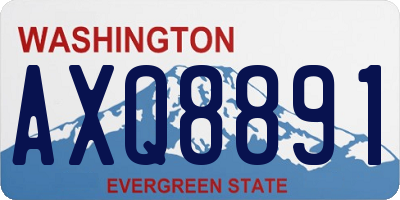 WA license plate AXQ8891