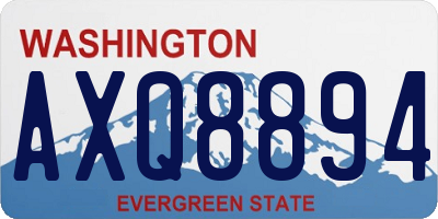 WA license plate AXQ8894