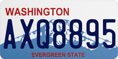 WA license plate AXQ8895
