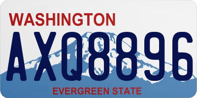 WA license plate AXQ8896