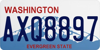 WA license plate AXQ8897