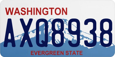 WA license plate AXQ8938