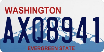 WA license plate AXQ8941