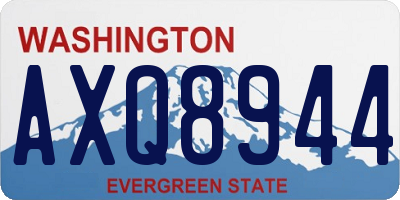 WA license plate AXQ8944