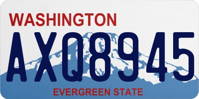 WA license plate AXQ8945