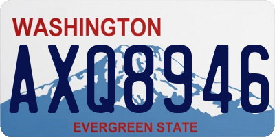 WA license plate AXQ8946