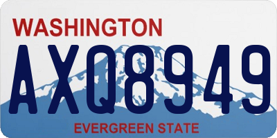 WA license plate AXQ8949