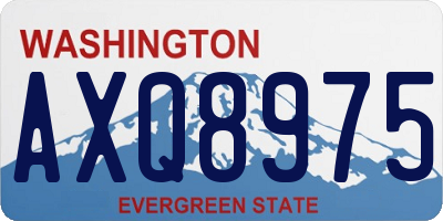 WA license plate AXQ8975