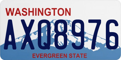 WA license plate AXQ8976